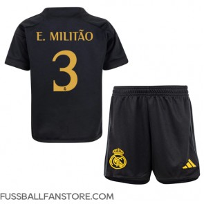 Real Madrid Eder Militao #3 Replik 3rd trikot Kinder 2023-24 Kurzarm (+ Kurze Hosen)